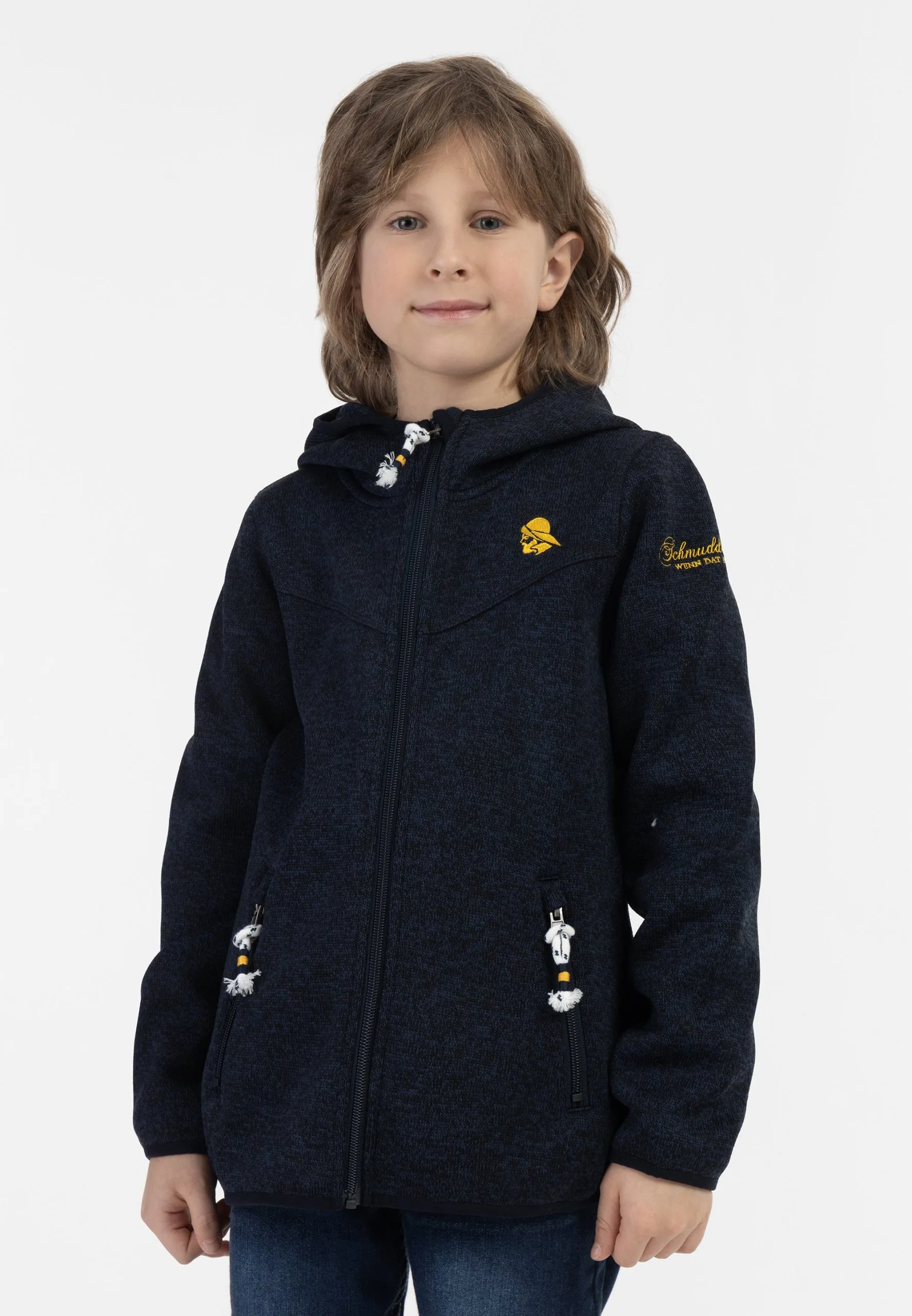 Schmuddelwedda Giacca In PileMarine Melange Bambini Abbigliamento Outwear WD224K000-K11 4 Schmuddelwedda Giacca In PileMarine Melange Bambini Abbigliamento Outwear WD224K000-K11 - immagine 2