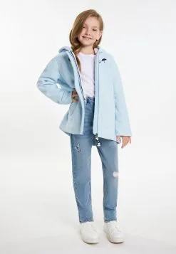 Schmuddelwedda RabineCappotto InvernaleEisblau Melange Bambini Abbigliamento Outwear WD223L009-K12