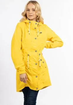 Schmuddelwedda RegenParkaHellgelb Donna Giacche E Blazer WD221U0OJ-E15