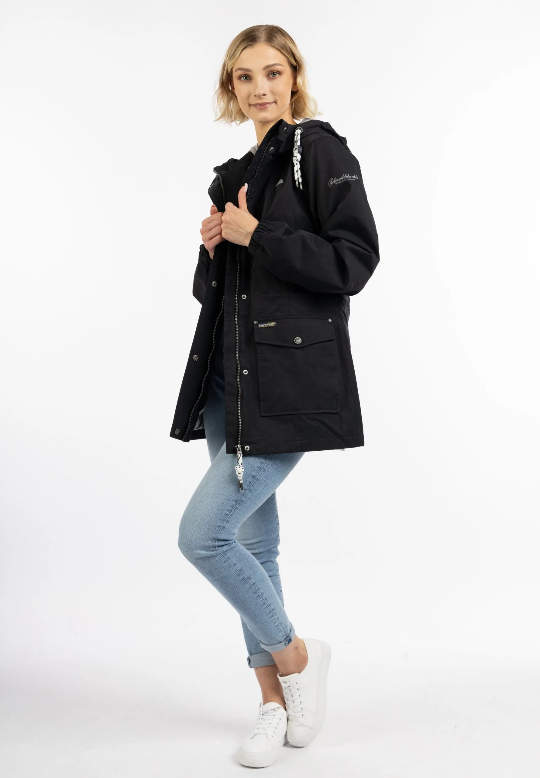 Schmuddelwedda BridgeportImpermeabileSchwarz Donna Giacche E Blazer WD221U0QU-Q11 4 Schmuddelwedda BridgeportImpermeabileSchwarz Donna Giacche E Blazer WD221U0QU-Q11 - immagine 2