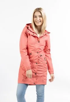 Schmuddelwedda Regen - Parka - Korallenrosa