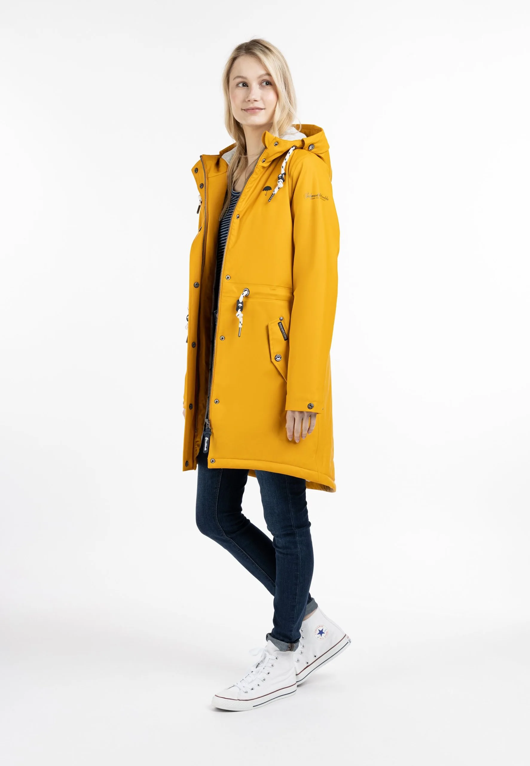 Schmuddelwedda Regenmantel Mit Wattierung StormcloudCappotto InvernaleSenf Donna Cappotti WD221U0OX-E11 4 Schmuddelwedda Regenmantel Mit Wattierung StormcloudCappotto InvernaleSenf Donna Cappotti WD221U0OX-E11 - immagine 2