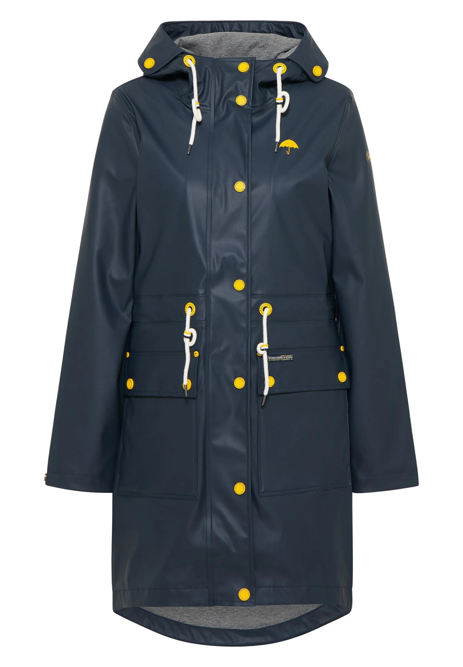 Schmuddelwedda Regen IncusParkaMarine Grau Melange Donna Cappotti WD221U0RI-K13 7 Schmuddelwedda Regen IncusParkaMarine Grau Melange Donna Cappotti WD221U0RI-K13 - immagine 5