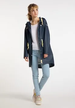 Schmuddelwedda Regen IncusParkaMarine Weiss Donna Cappotti WD221U0RI-K12 -Schmuddelwedda Vendite 88fa85655ef74ff5b0021e67bc1375af