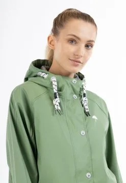 Schmuddelwedda ImpermeabileJade Green Donna Cappotti WD221U0OI-N11 -Schmuddelwedda Vendite 950fb0c9c93b41df92526843591ff630