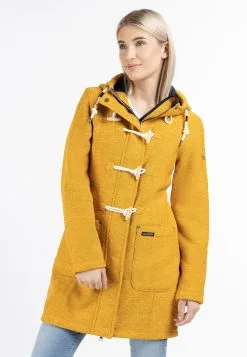 Schmuddelwedda StrickfleeceCappotto CortoSenf Melange Donna Cappotti WD221U0OW-E11