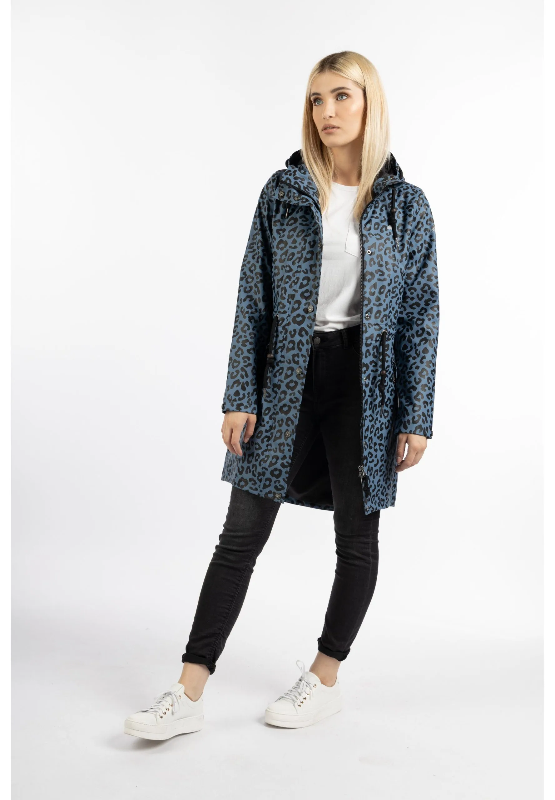 Schmuddelwedda BridgeportParkaBlau Grau Schwarz Leo Donna Giacche E Blazer WD221U0QF-K11 4 Schmuddelwedda BridgeportParkaBlau Grau Schwarz Leo Donna Giacche E Blazer WD221U0QF-K11 - immagine 2