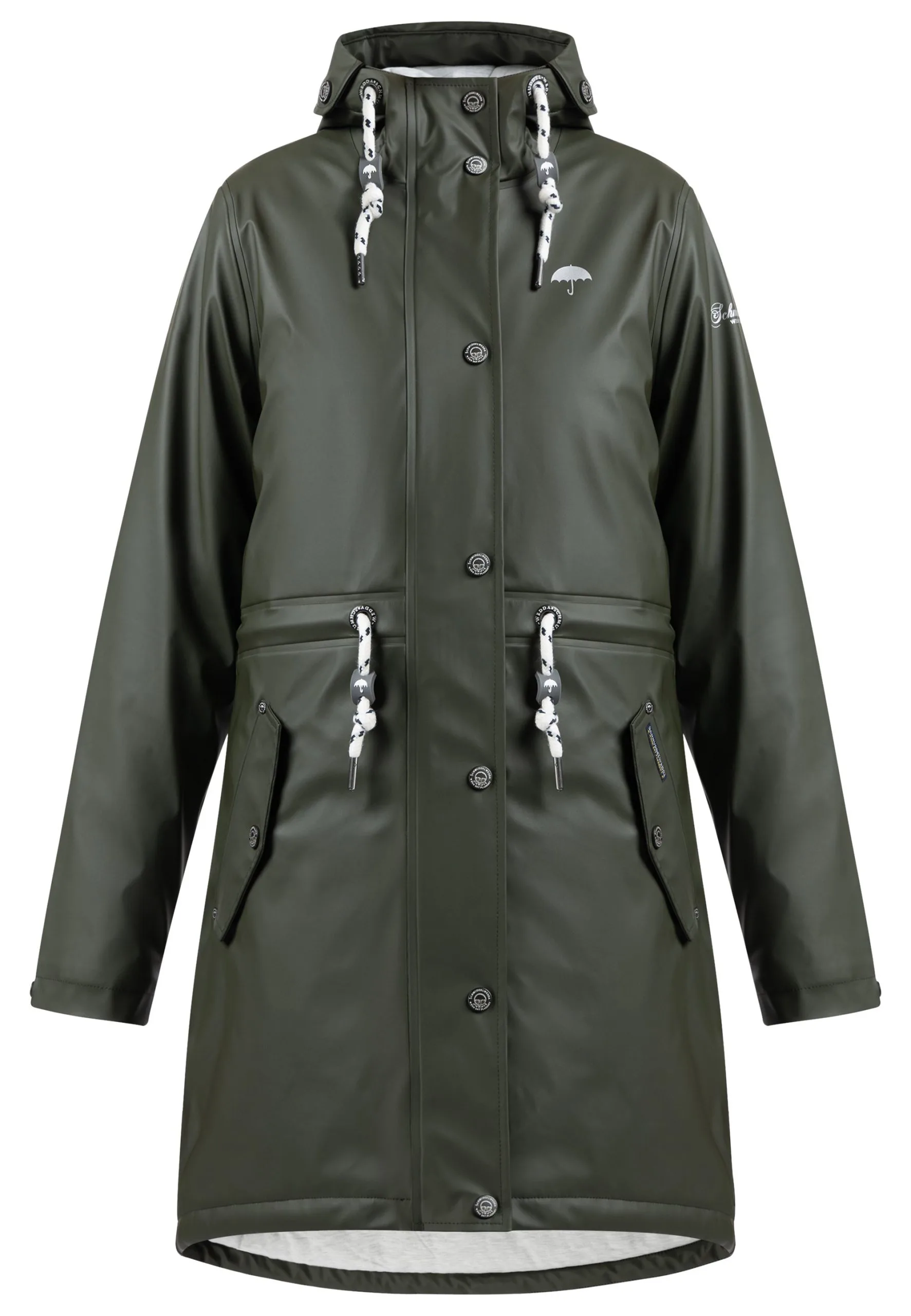 Schmuddelwedda Regenmantel Mit Wattierung StormcloudCappotto InvernaleDunkeloliv Donna Cappotti WD221U0OX-M11 7 Schmuddelwedda Regenmantel Mit Wattierung StormcloudCappotto InvernaleDunkeloliv Donna Cappotti WD221U0OX-M11 - immagine 5